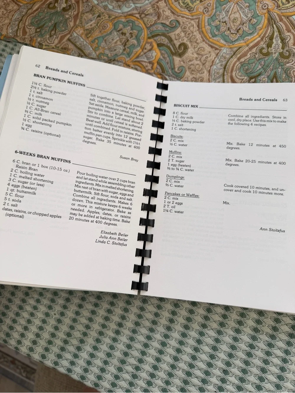 Vintage Spiral Bound Cookbook ‘The Home Style Cookbook’ Linville Hill Mennonite